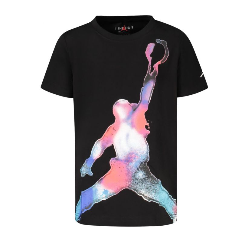 Детска тениска с къс ръкав , черна JORDAN