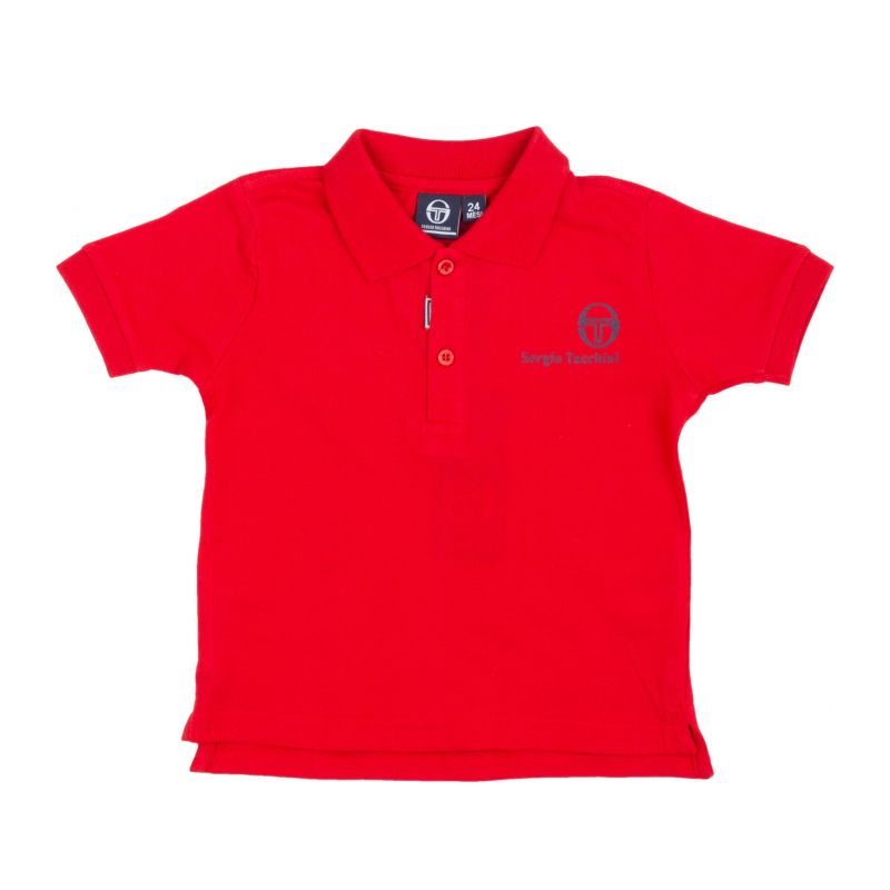 Детска тениска с яка момче SERGIO TACCHINI 3076MP0125-R001-RED