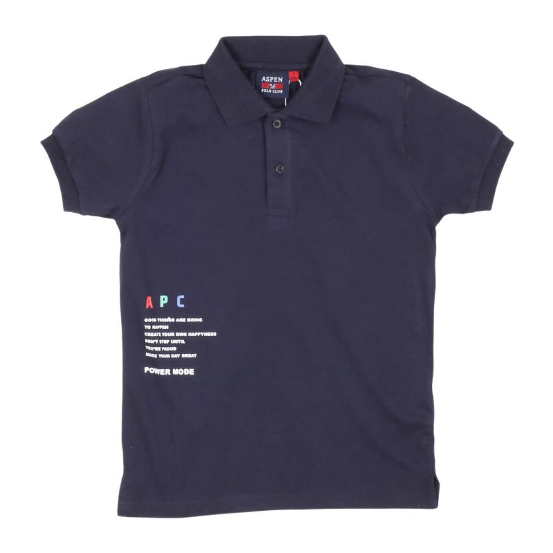 Детска тениска с яка момче ASPEN POLO CLUB