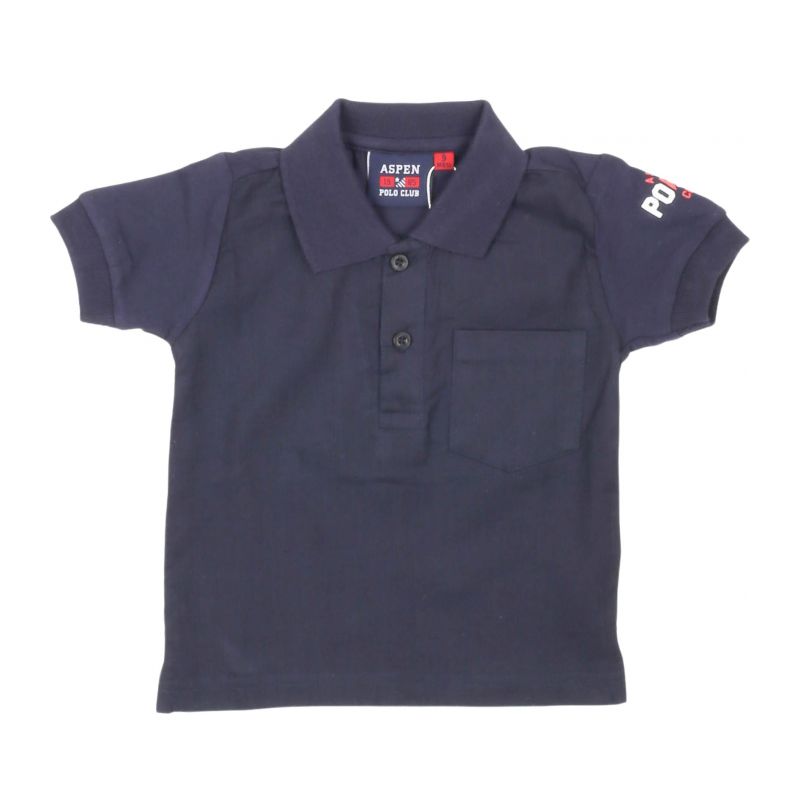 Детска тениска с яка момче ASPEN POLO CLUB 1076MP00023-BLUE