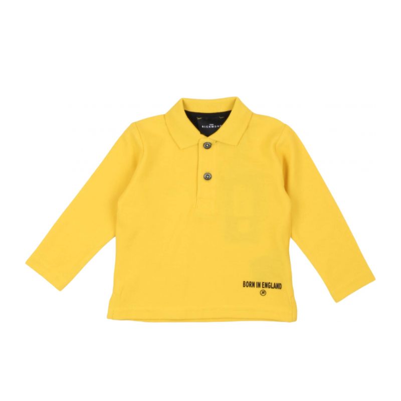 Детска тениска с яка момче JOHN RICHMOND RIA24038PO-YELLOW-BLK