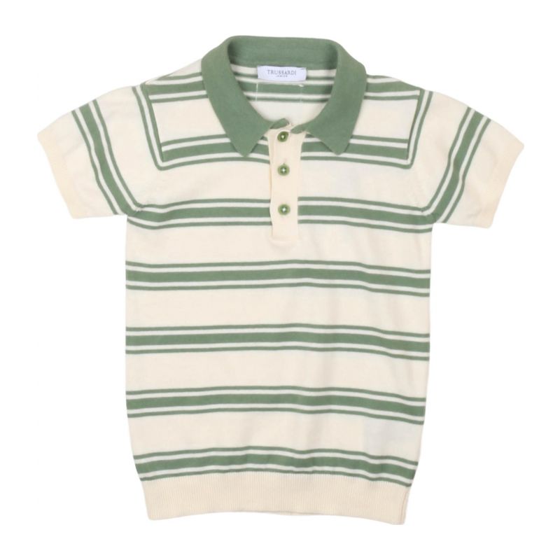 Детска тениска с яка момче TRUSSARDI TBP25115PO-BUTTER-L