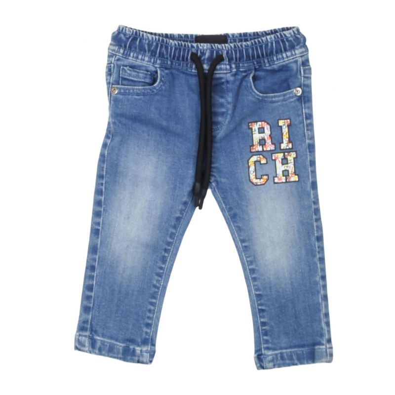 Детски дънки момче JOHN RICHMOND RIP25047JE-DENIM-BLUE-MEDIUM