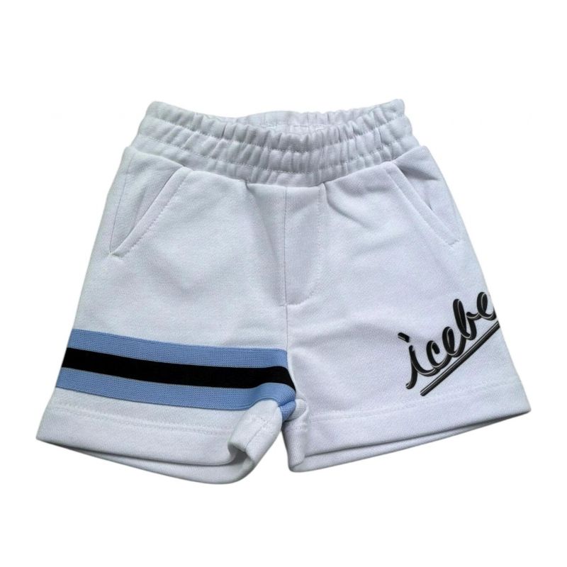 Детски къси панталони за момче ICEBERG BFICE5101B-V1-OPTICAL-WHITE