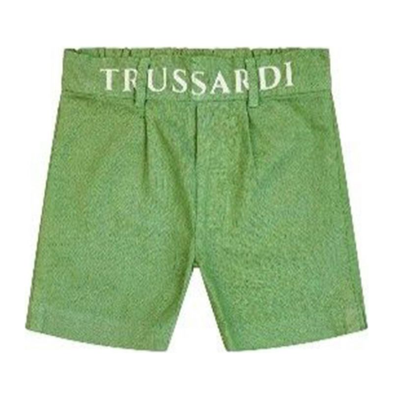 Детски къси панталони за момче TRUSSARDI TIP25066BE-GREEN-TEA