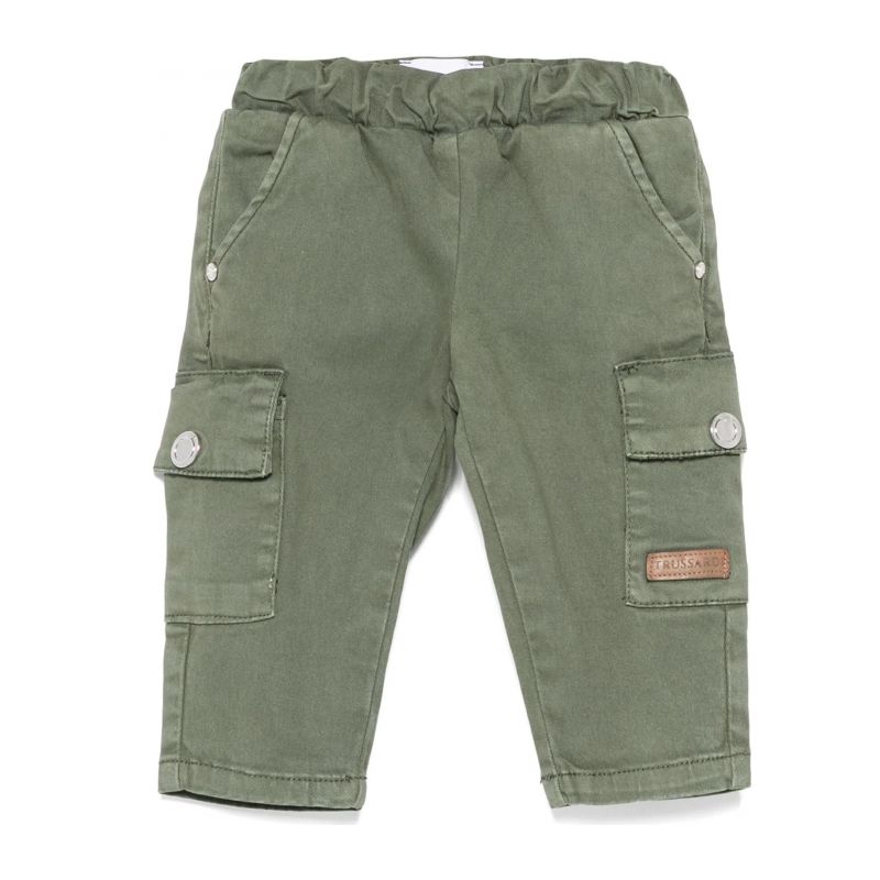 Детски панталон TRUSSARDI TIA24037PA-GREEN-MIL
