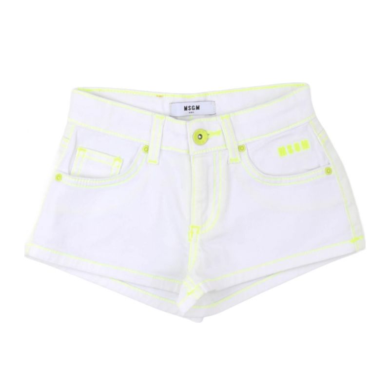 Детски панталон MSGM MS029377-001-BIANCO