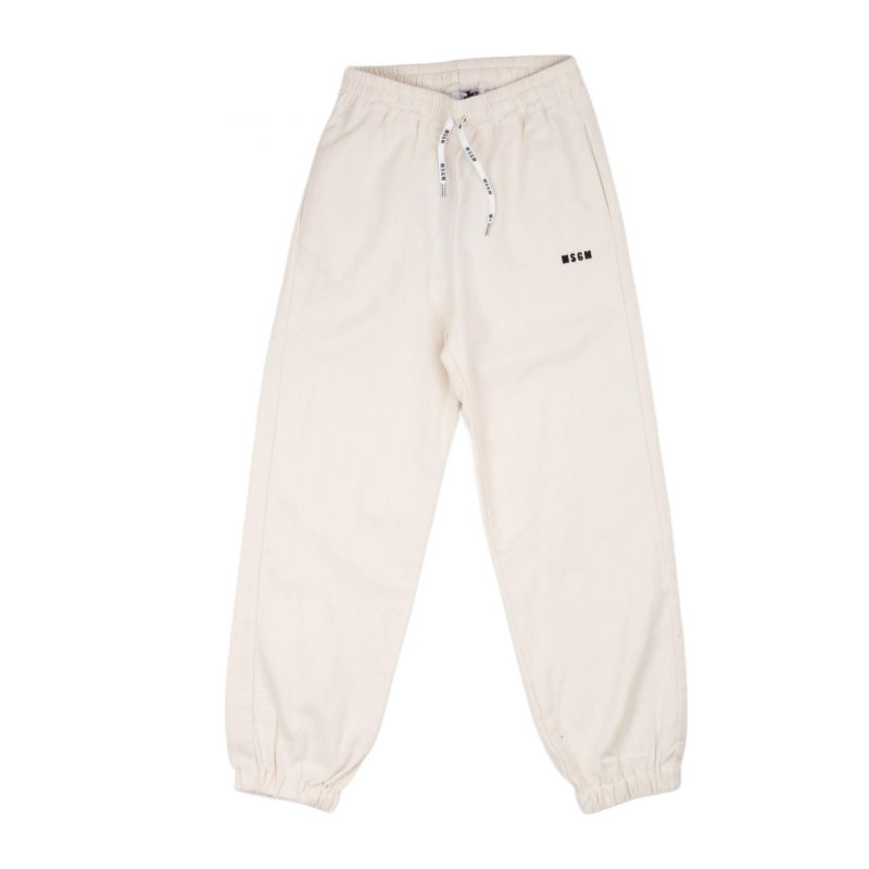 Детски панталон MSGM F4MSJGPA237-013-CREMA