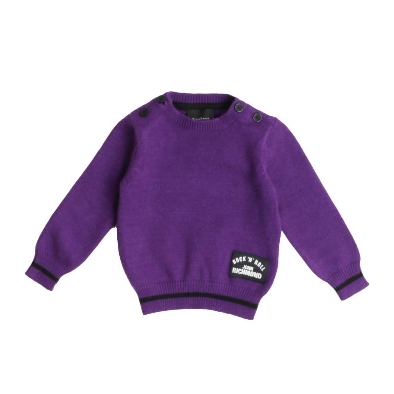 Детски пуловер момиче JOHN RICHMOND RIA23026MA-VIOLET-BLK