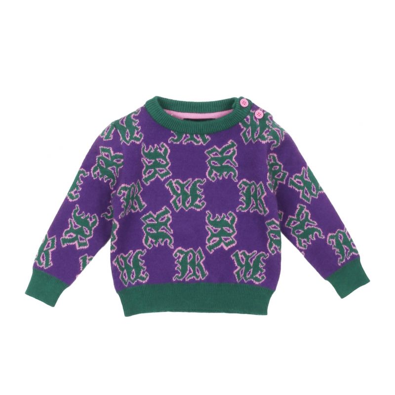 Детски пуловер момиче JOHN RICHMOND RIA23011MA-G-VIOL-GRN