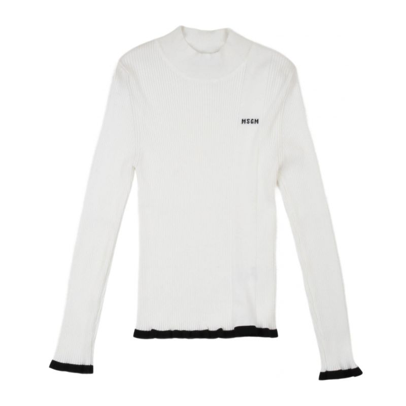 Детски пуловер момиче MSGM F4MSJGTN029-001-BIANCO