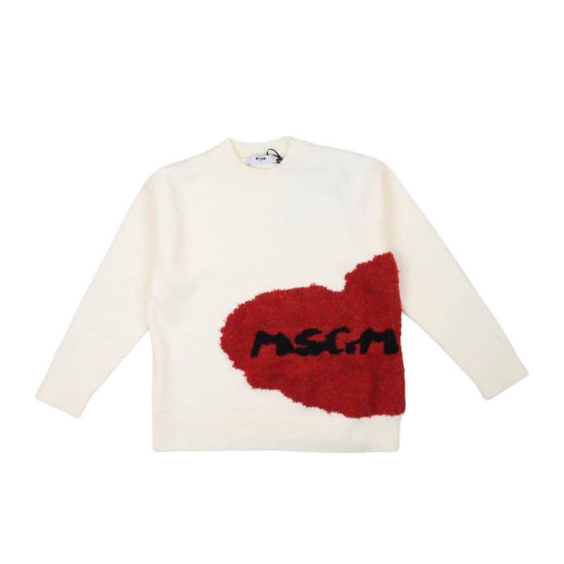 Детски пуловер момиче MSGM F4MSJGJP131-013-CREMA