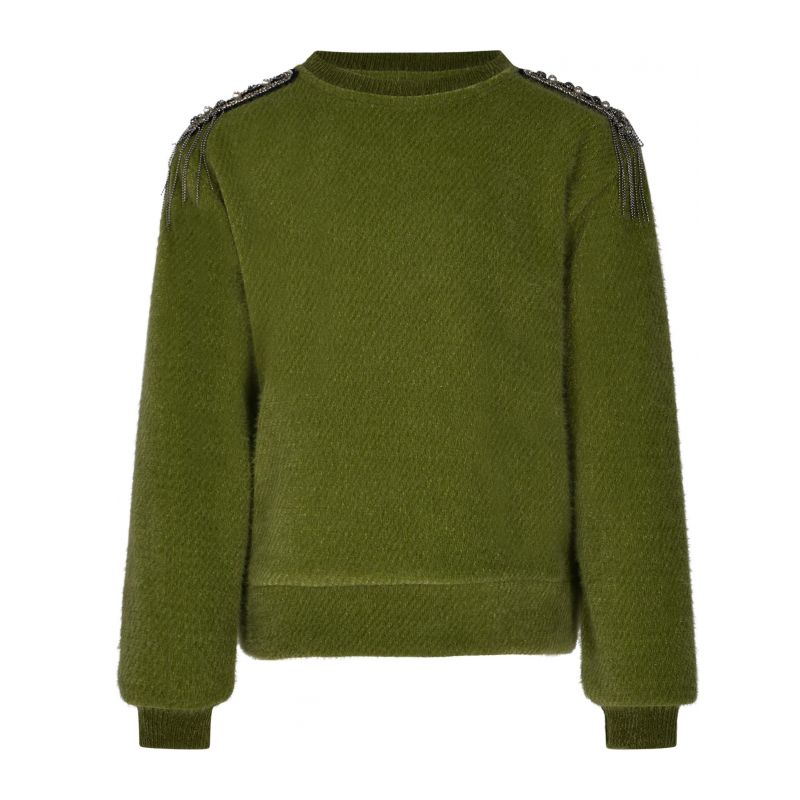 Детски пуловер момиче FUN&FUN FCJSW00039-VERDE-CHIARO