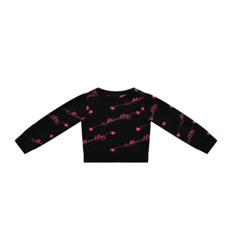 Детски пуловер момиче MARC ELLIS JMNSW00180-BLACK-FUCSIA