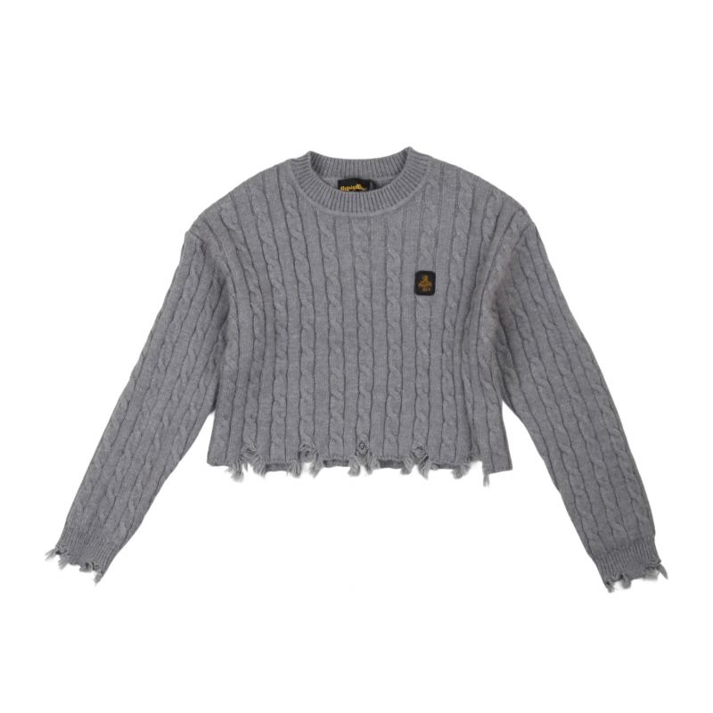 Детски пуловер момиче REFRIGIWEAR RWG942-GRIGIO-MELANGE
