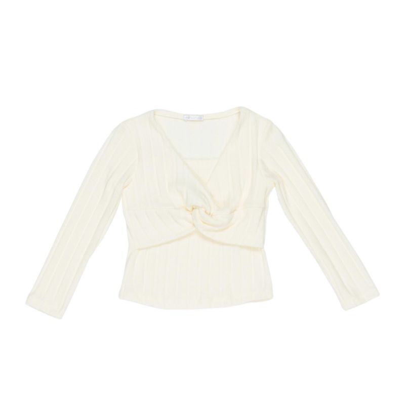 Детски пуловер момиче LULU BY MISS GRANT LL3230-LATTE