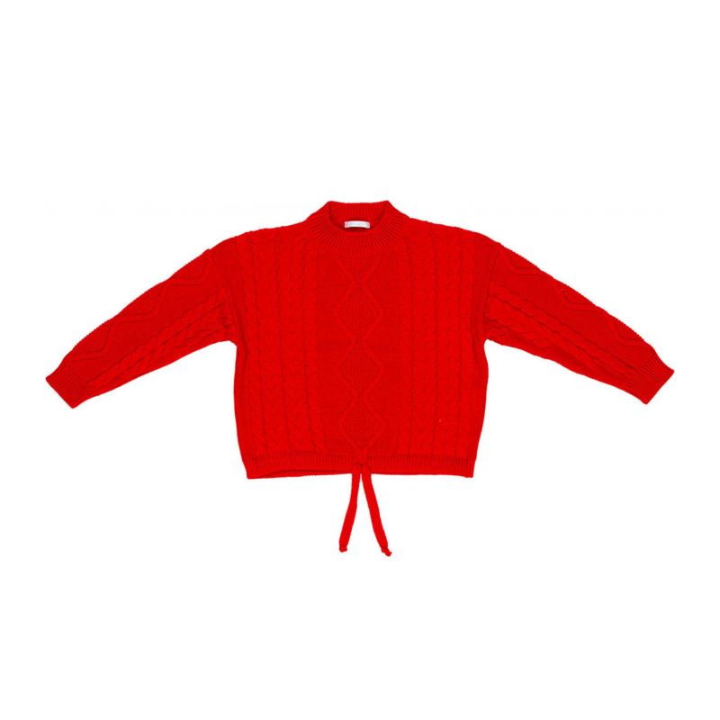 Детски пуловер момиче LULU BY MISS GRANT LL3127-RUBIN