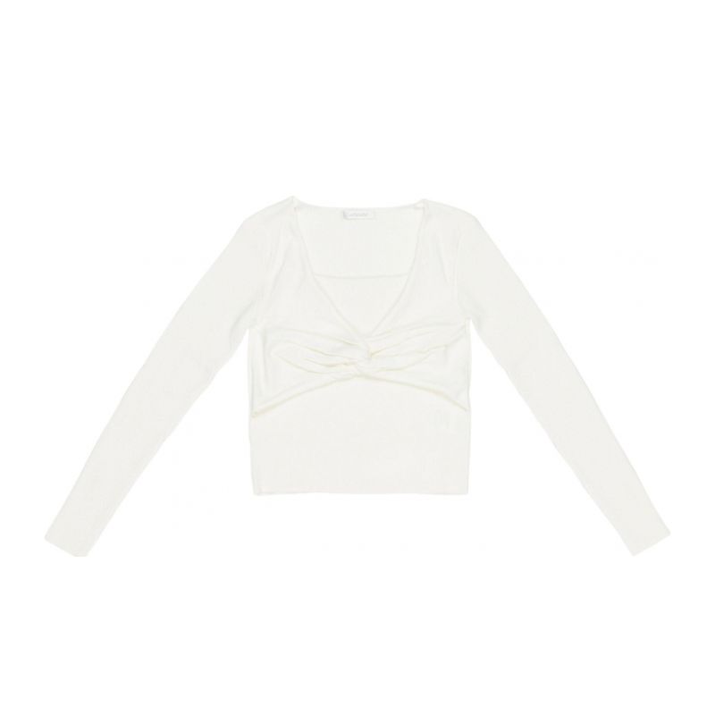 Детски пуловер момиче LULU BY MISS GRANT LL3059-LATTE