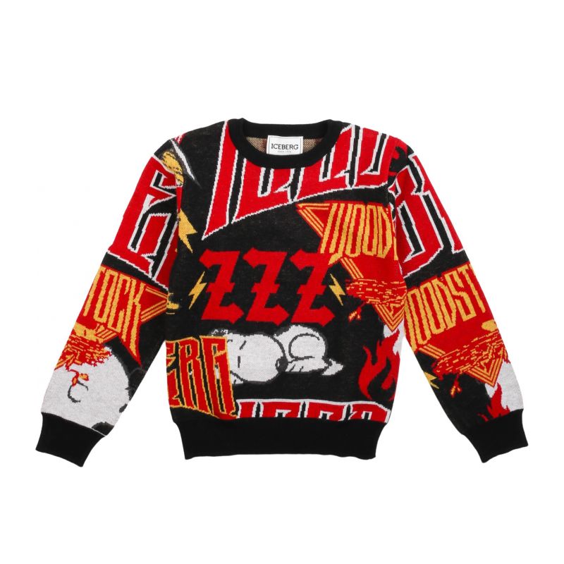 Детски пуловер момче ICEBERG MGICE3301J-V1-NERO