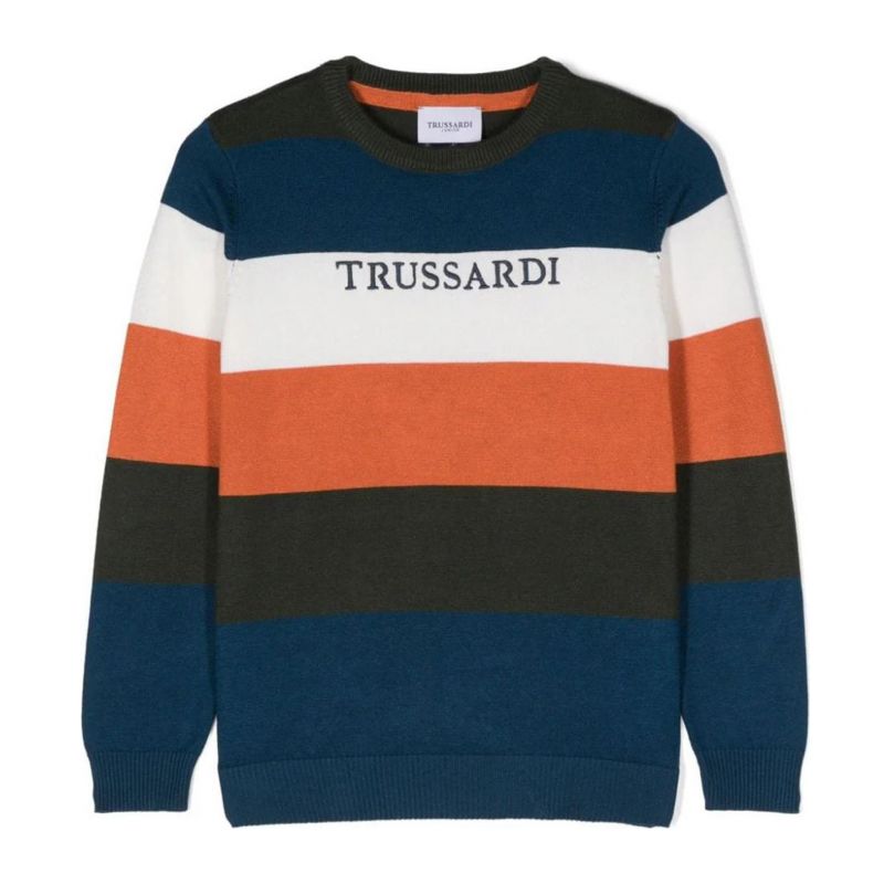 Детски пуловер момче TRUSSARDI TIA24061MA-S-YEL-AVIO