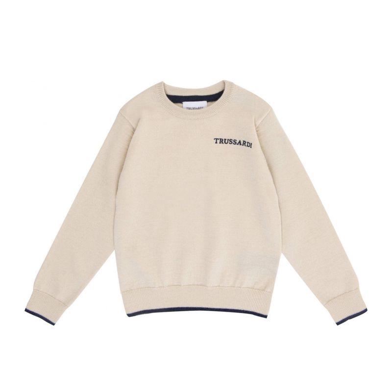 Детски пуловер момче TRUSSARDI TIA24004MA-BEIGE-L-BL