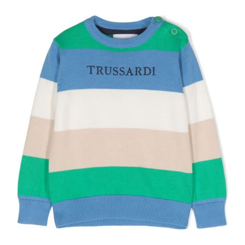 Детски пуловер момче TRUSSARDI TIP24064MA-S-BEIG-GRN