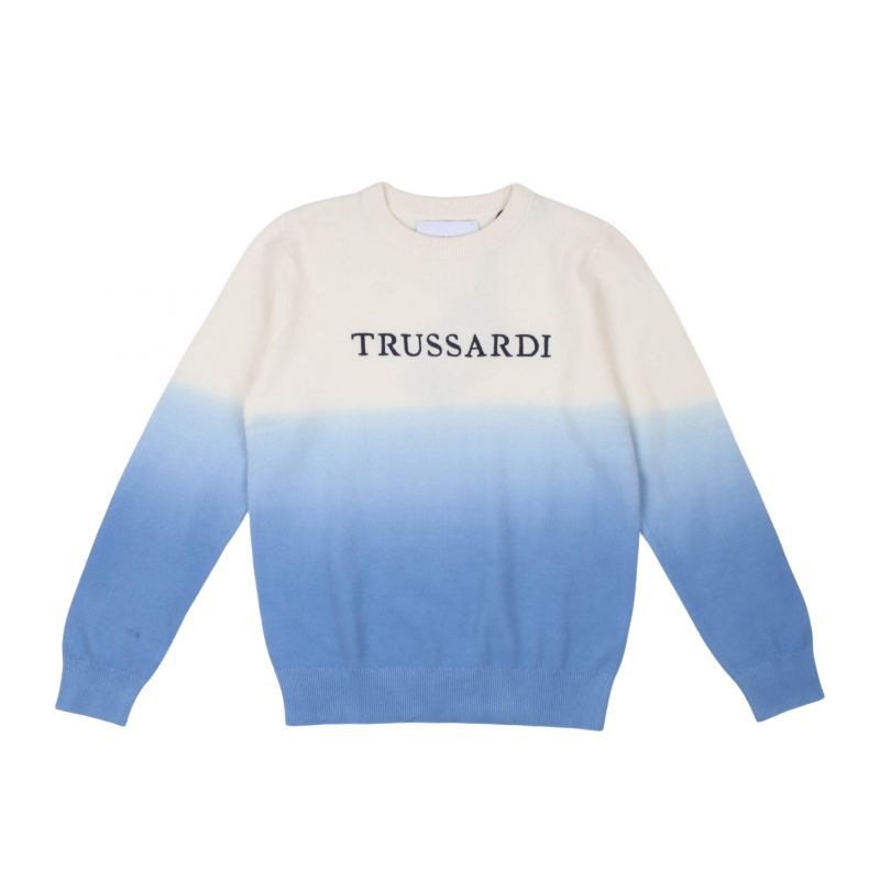 Детски пуловер момче TRUSSARDI TBP24068MA-WHITE-S-D