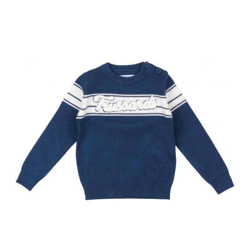 Детски пуловер момче TRUSSARDI TIA24112MA-BLUE-N-O-W