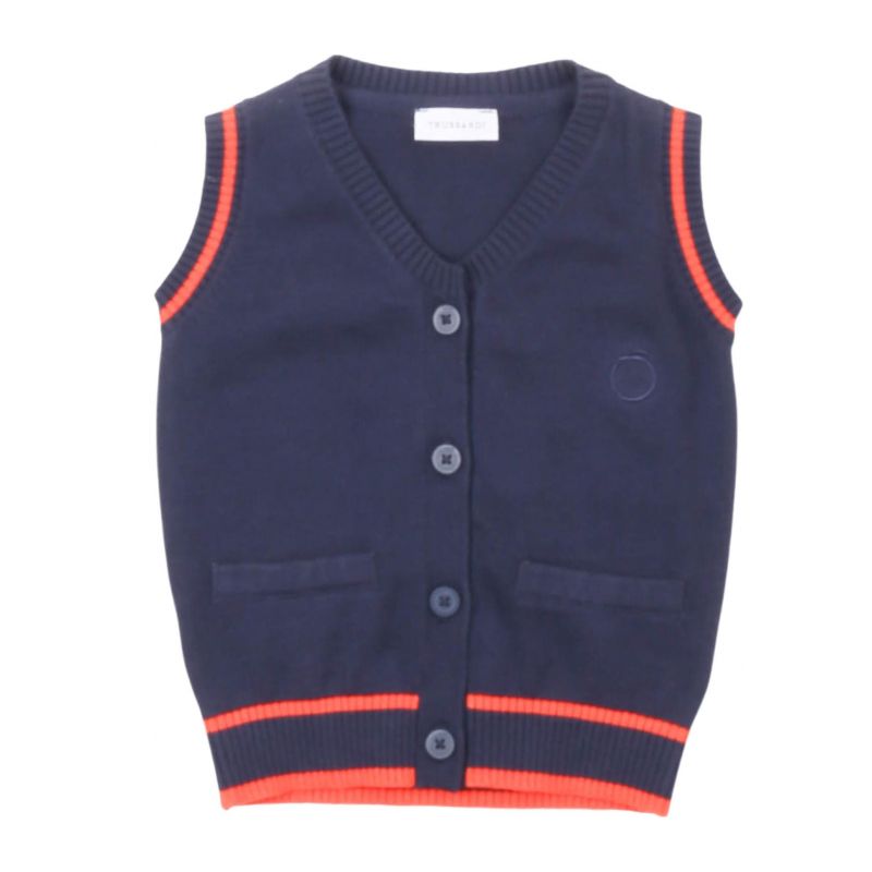 Детски пуловер момче TRUSSARDI TIP25026GL-BLUE-NAVY