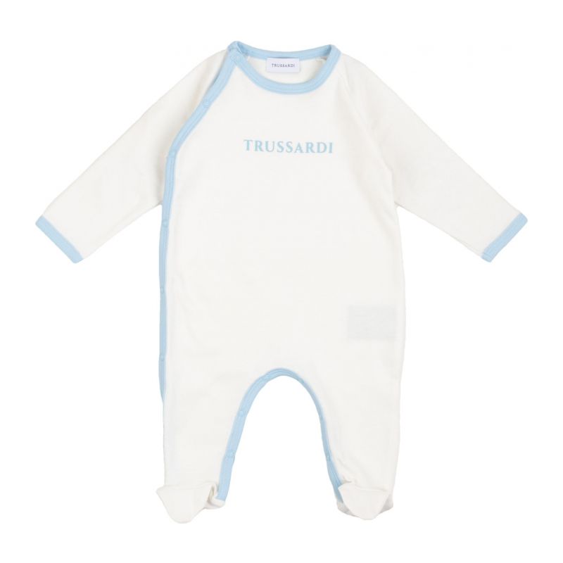 Детски ромпър за момче TRUSSARDI TLP23016TU-O-WHT-AZUR
