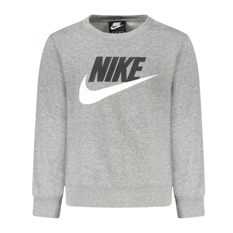 Детски сив суитшърт с цип  NIKE 86G705_GRCARBON