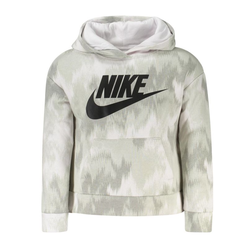 Детски сив суитшърт с цип  NIKE 36K428_GRWHITE