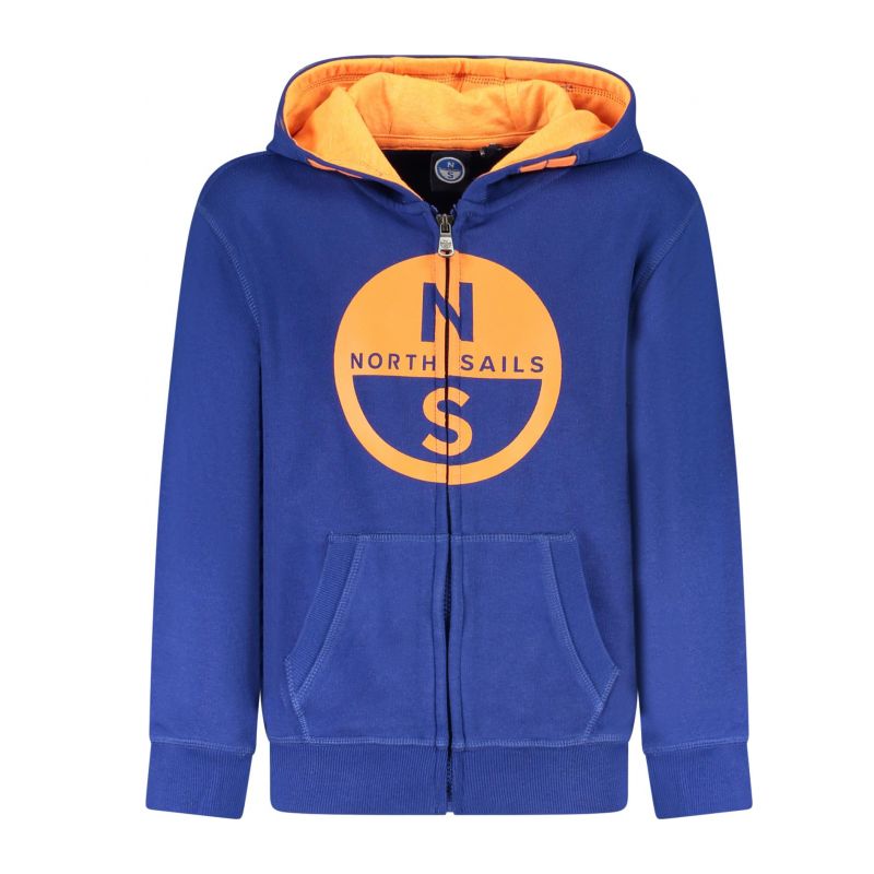 Детски суитшър с цип , син NORTH SAILS 794375000_BL0780