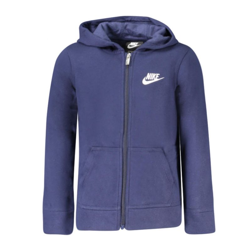 Детски суитшър с цип , син NIKE 86F321_BLMDNAVY