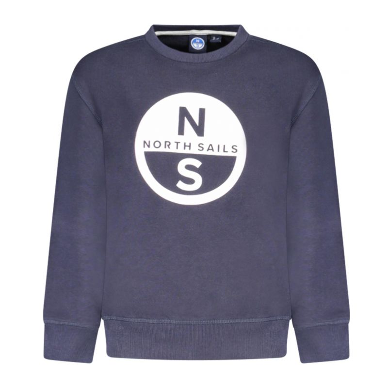 Детски суитшър с цип в синьо със серия  NORTH SAILS 794387000_BL0802