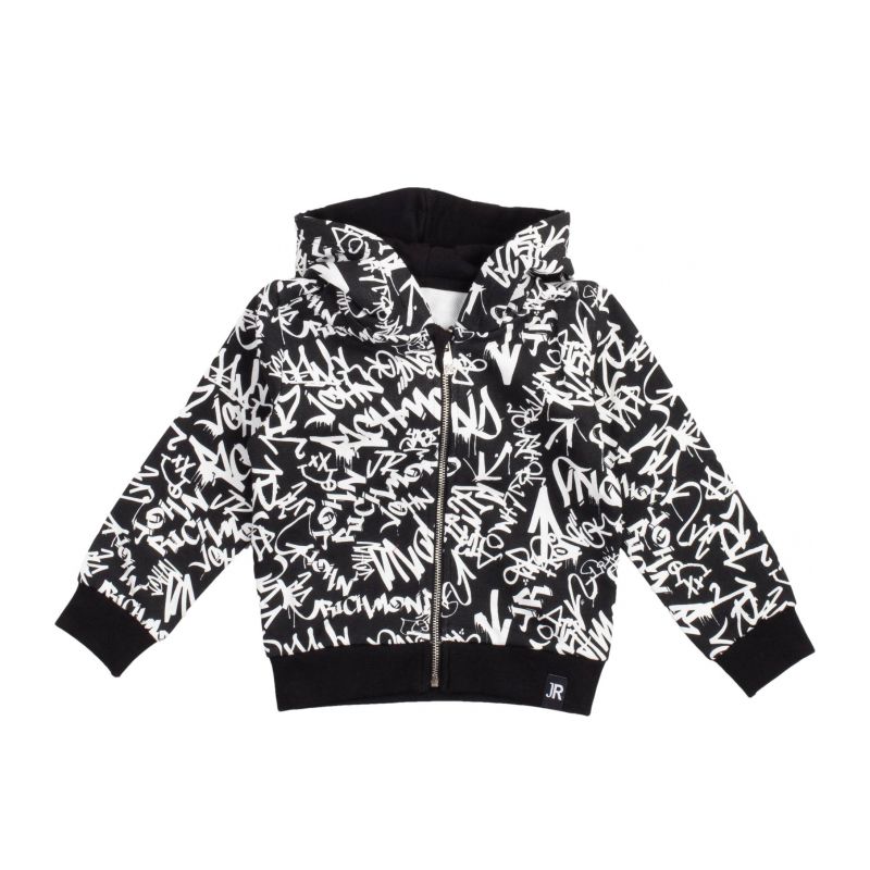 Детски суичър JOHN RICHMOND RIA22018FE-GR-BLK-O-W