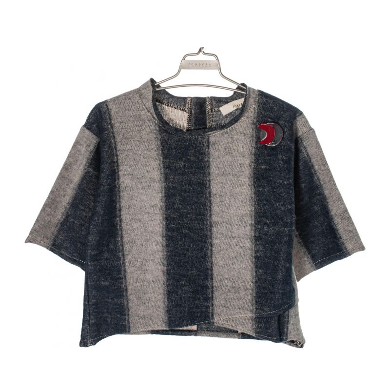 Детски суичър момиче MAPERO M18324-BLU-POLVERE