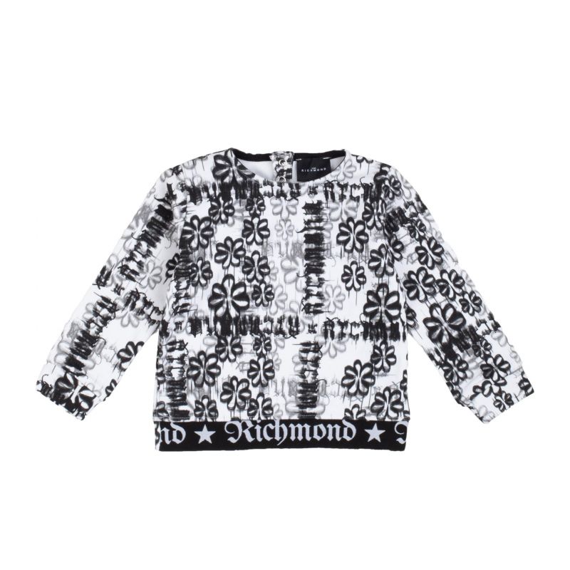 Детски суичър момиче JOHN RICHMOND RIP23040FE-PUNK-WHITE