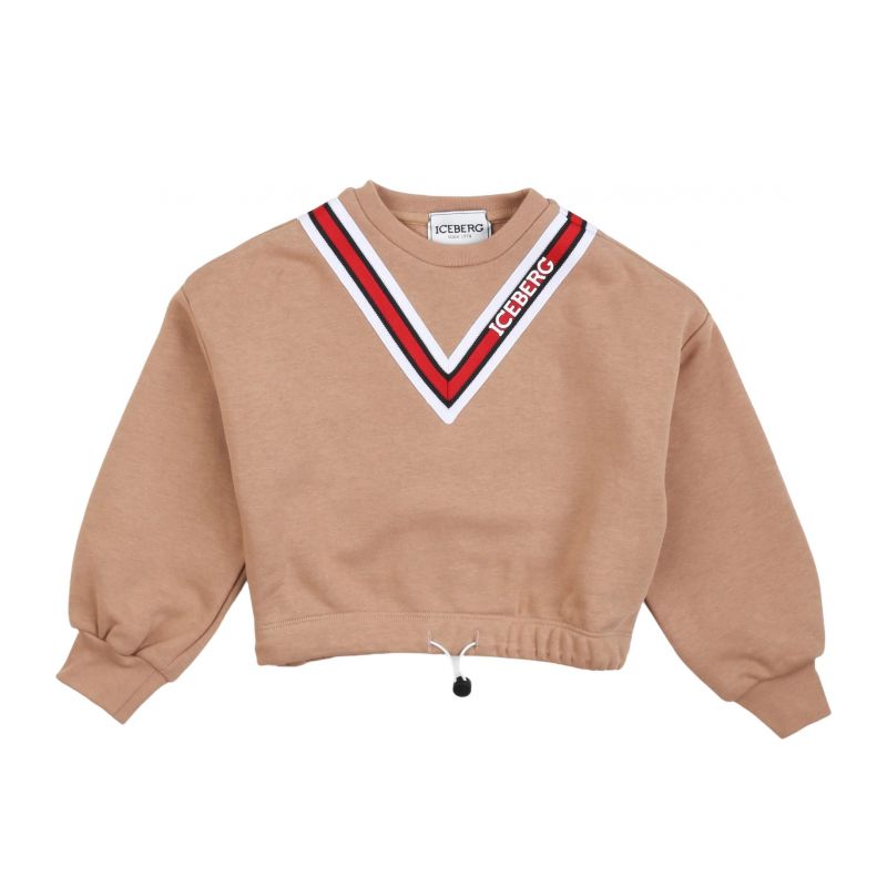 Детски суичър момиче ICEBERG MFICE3370J-V1-TOFFEE