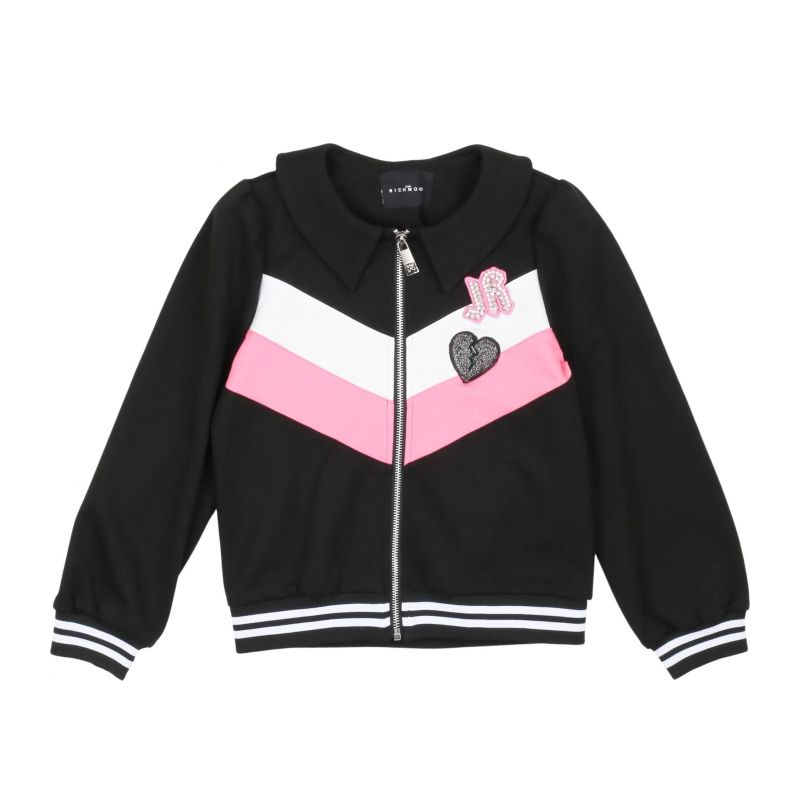 Детски суичър момиче JOHN RICHMOND RGA23074FE-BLACK-C-P