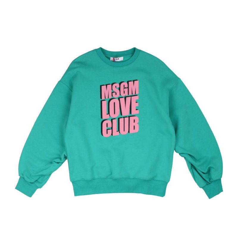 Детски суичър момиче MSGM F4MSJGSW218-080-VERDE