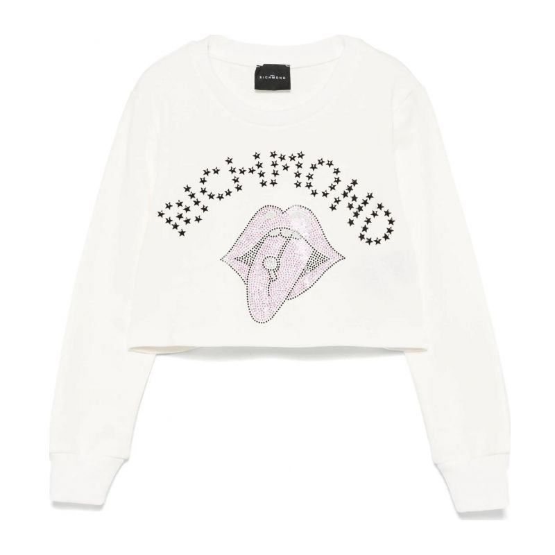 Детски суичър момиче JOHN RICHMOND RGA24149FE-OFF-WHITE