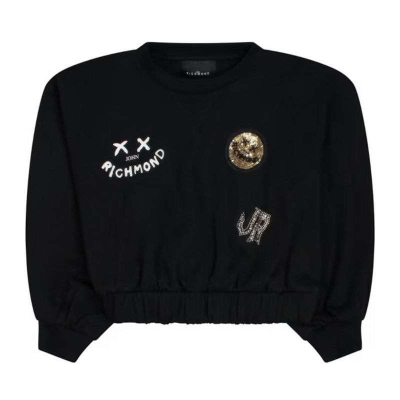 Детски суичър момиче JOHN RICHMOND RGA24033FE-BLACK