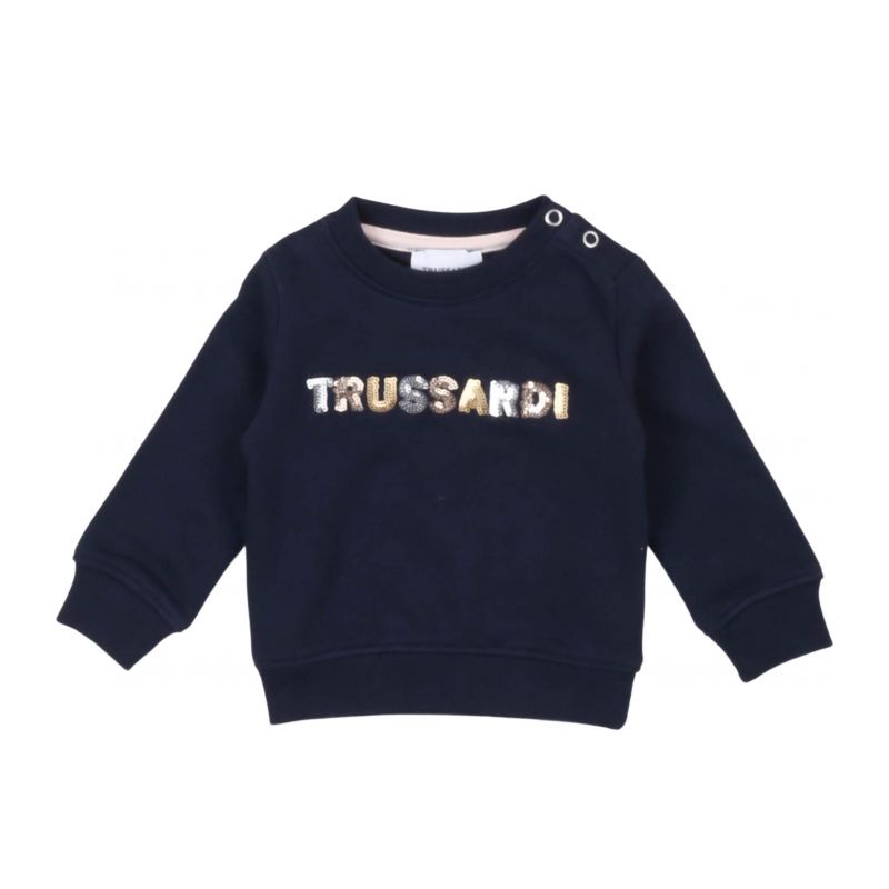 Детски суичър момиче TRUSSARDI TIA24164FE-BLUE-NAVY