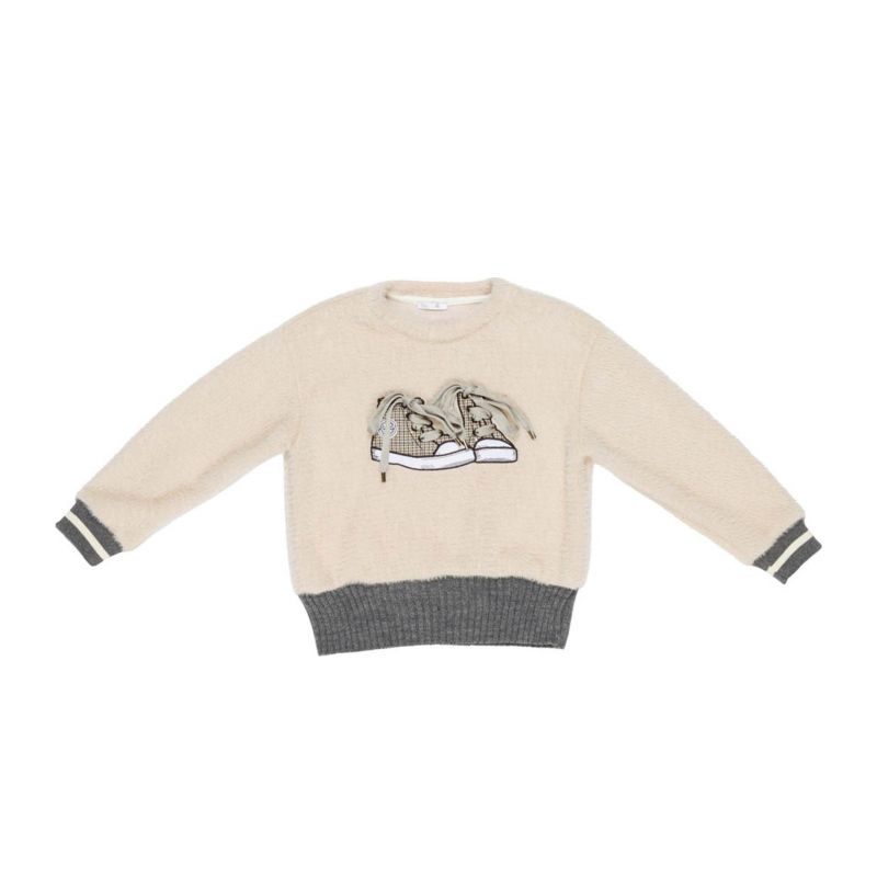 Детски суичър момиче LULU BY MISS GRANT LL3344-LATTE