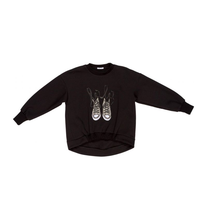 Детски суичър момиче LULU BY MISS GRANT LL3035-NERO