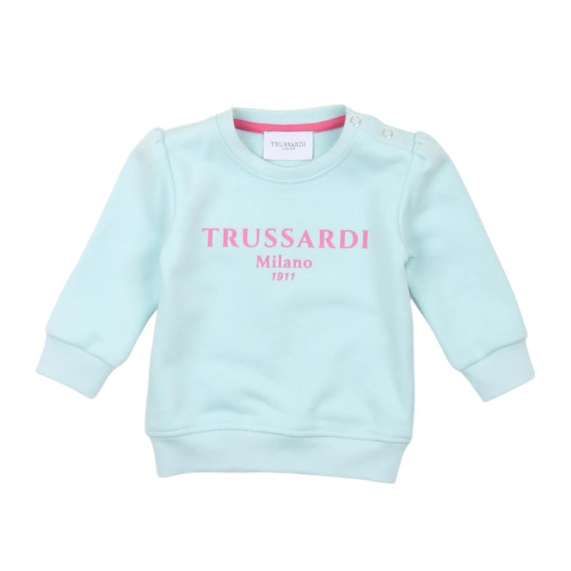Детски суичър момиче TRUSSARDI TIP25008FE-MINT-RB