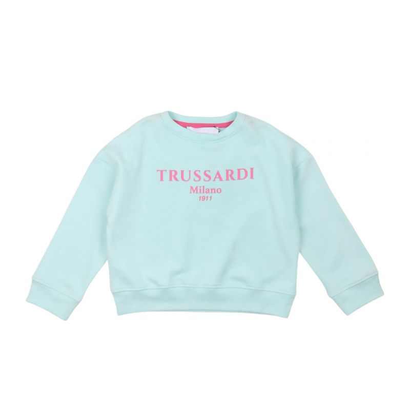 Детски суичър момиче TRUSSARDI TGP25001FE-MINT-RB