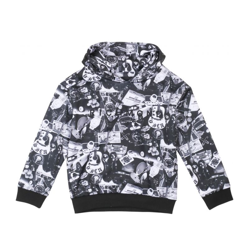 Детски суичър момче JOHN RICHMOND RBA23089FE-COLL-BK-WH