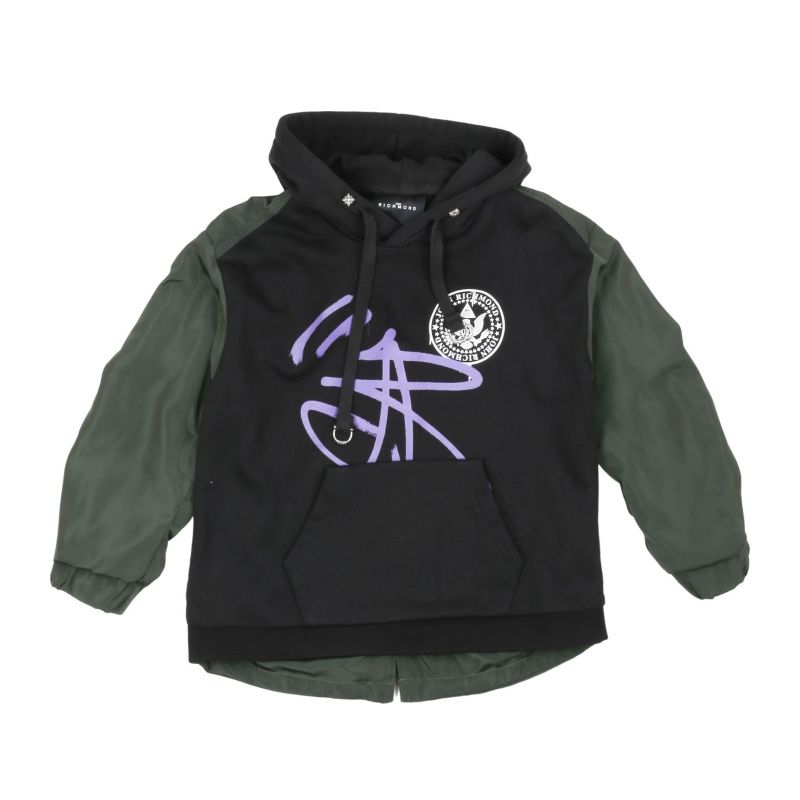 Детски суичър момче JOHN RICHMOND RBA23045FE-BLACK-E-G